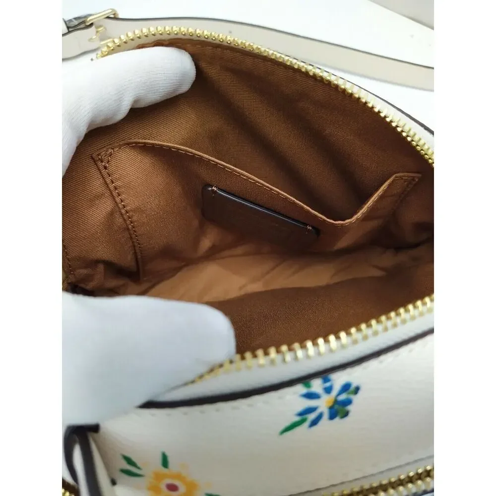 Coach Serena Multicolor Leather Floral Zipper Satchel Crossbody Bag - NWT $328